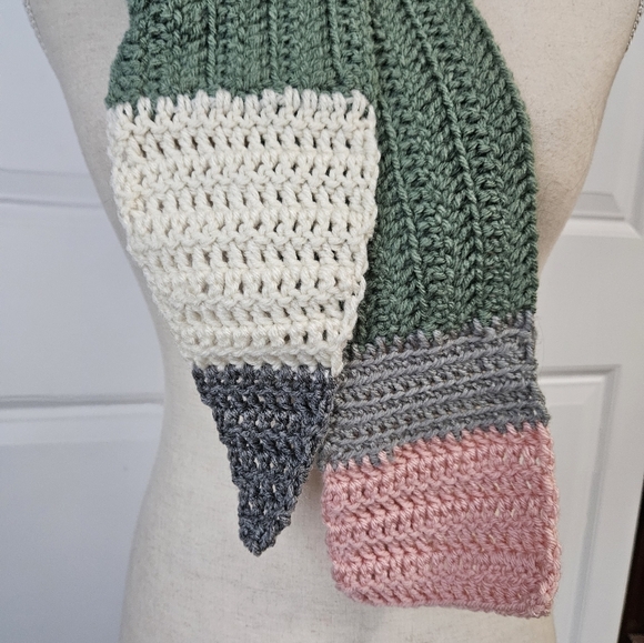 Handmade Crochet Pencil Scarf, Teacher Gift Ideas - Picture 4 of 4